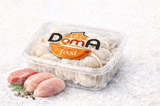 Пельмени со свининой и индейкой. כיסונים במילוי חזיר והודו