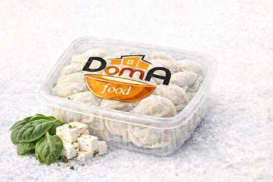 Вареники с фетой и шпинатом. ורניקס במילוי גבינת פטה ותרד